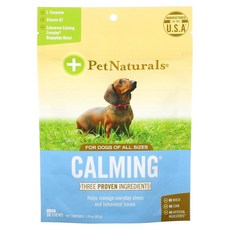 Pet Naturals 진정효과 강아지 전용 츄어블 30개 1.59 oz (45 g), 1개