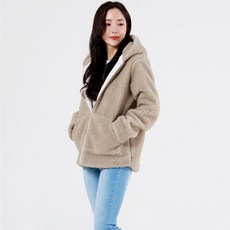 귀여운 여자 후리스 후드집업 안감누빔 가벼운느낌