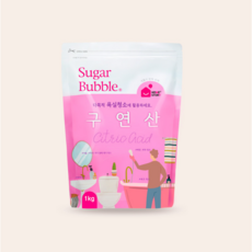 슈가버블 다목적 욕실청소 100% 단일성분 구연산 리필형(1kg), 1개, 1000g