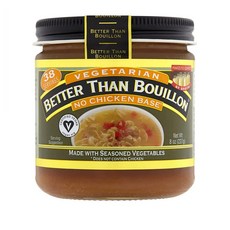 Better Than Bouillon 베러 댄 부용 노 치킨 베이스 요리 스톡 육수 양념 조미료 8oz(227g), 1개, 227g