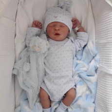 실리콘 리본돌 키덜트 14세이상 신생아 남아 인형 유연한 3D 스킨톤 45CM 베이비돌 베렝구어 애착 100497, 45, Vinyl body Doll