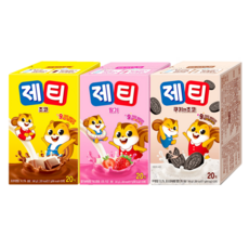 제티 쵸코 20T + 제티 딸기 20T + 제티 쿠키앤쵸코 20T [총 60스틱]