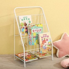 아기 전면 슬라이딩 아기방 문있는 책장 아기책장 노르딕 복합 철제 그림책 선반 신문잡지, 01 블랙 책꽂이(스몰)