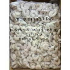 생새우살 9kg 벌크 51/70 71/90 91/110 흰다리새우살 냉동 백새우살, 백새우살 91/110, 1개