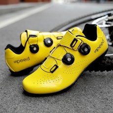 자전거 신발 클릿 슈즈 사이클 평페달 자전거화 실내자전거 MTB 로드 사이클, 270, 형광 옐로(2002 도로 잠금화)