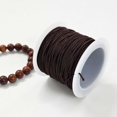 DIY 팔찌끈 20m 브라운 비즈 팔찌 재료 만들기 팔찌줄