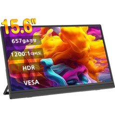 에비크 35.56 cm FHD DEX 휴대용 모니터 초경량 포터블 IPS HDR, 39.62cm, 블랙