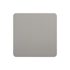 FENICE 조약돌 가죽 마우스 패드, LIGHT GREY, 1개
