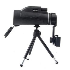 Telescopio Monocular de alta definición soporte para teléfono inteligente resistente al agua Prisma, 검정