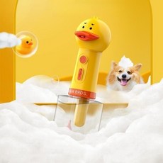 강아지 목욕 거품기 자동거품기 반려견 버블 샴푸 고양이 전동 애견 샤워, 1개, 버블 머신 + 목욕 브러시 + 수건