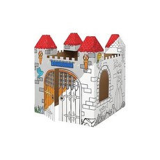 Bankers Box at Play Castle Playhouse Cardboard Playhouse and Craft Activity for Kids, one option, one option, 1개