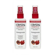 크리스탈 데오드란트 스프레이 118ml 2팩 석류 Crystal Essence Deodorant Spray Pomegranate 4 oz, 2개
