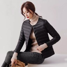 ANYOU 가을 겨울 여성경량패딩 짧은 옷 캐주얼 아우터
