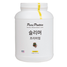 핏츠 단백질 보충제 쉐이크 슬리머 프리미엄 초코 핏츠 + 쉐이커 + 스푼 + 파우치, 1500g, 1개