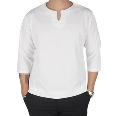 후리스타일 남성용 네오 트임 7부 티셔츠