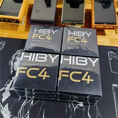 HiBy FC4 USB DAC ES9219*2 디코딩 오디오 헤드폰 증폭기 DSD256 3.5mm 및 4.4mm 출력, FC4 Black - 4.4dac