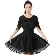 와우진플 스팽글 5부 블랙 댄스 스커트 우진플 스팽글 5부 블랙 댄스 스커트