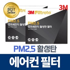 쓰리엠 PM2.5 초미세먼지 활성탄 필터, F6217, 2개입
