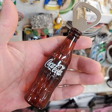 미니어쳐 음료 모양 고무 냉장고 마그넷 자석 병따개 인테리어 소품 코카콜라, 1개
