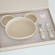 버들 맘마 고미 실리콘 흡착 식판 세트, WINDS GRAY, 1세트