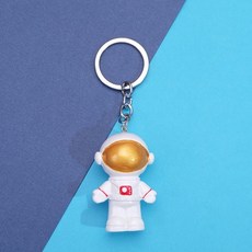 우주비행사키링 펜던트 커플 쌍 차키키링 독특한 메탈, AB