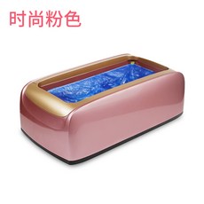 에스프레소머신 자동 신발커버기기 가정용하나 일회용 신발커버 신발커버기 덧신 스마트 발개폐식 신발상자 뉴타입, T05-신상핑크 색, C02-포함끈 100개 부직포 신발커버