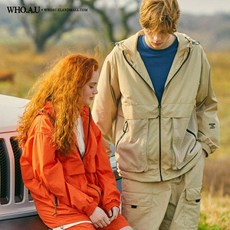 후아유 후아유 공용 캠핑 바람막이 WHJJB2521U