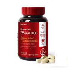 [뉴트리디데이] 고함량 [[가르시니아 1000]] 다이어트 카테킨 탄수화물 차단제 식품 식단 효과좋은 약 식욕억제 약 시서스 간식, 1개