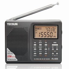 효도라디오 Tecsun PL606 디지털 PLL 휴대용 라디오 FM 스테레오 LW SW MW DSP 수신기 인터넷 FM:64108 MHz, 02 Black - dsp-r1000