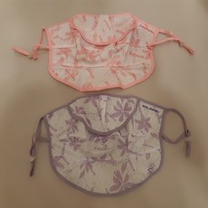 콜핑 전체 플라워 패턴 소재를 사용한 자외선차단 레져 마스크, 프리, 퍼플