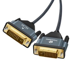 DVI to Cable 6.6FT 금도금 편조 남성 D 24 1 케이블 지원 게임 DVD 노트북 HDTV용 고해상도 2560x1600 1080P