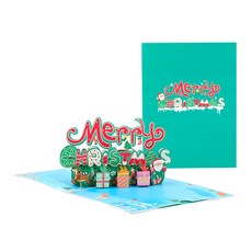 메리 크리스마스 카드 수제 크리스마스 인사말 카드 팝업 카드 초대 카드 파티 휴일 새해 사전 센트를위한 3D
