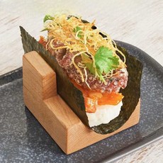 마끼꽂이 일식 김초밥 스시집 횟집 접시 홀더 우드 나무, 1개, 4. 5X5CM + U자 1 그리드