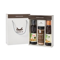 청오 국산 100% 발아 참깨 참기름 선물세트 3호 발아참기름 160ml+발아들기름160ml+ 발아볶음참깨110g, 1세트