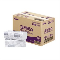 크리넥스 드라이셀 핸드타올 47201 프리미엄 업소용 페이퍼타올 무형광 종이티슈, 01.47201_프리미엄 1200매 ★반박스, 1개