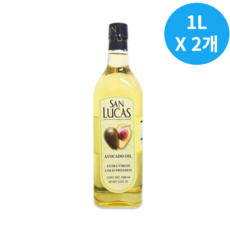 산루카스 엑스트라버진 아보카도오일 1L x 2개 아보카도유, 1개