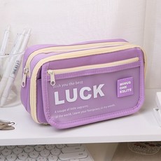 올템 파스텔 대용량 펜 파우치 필통, 퍼플