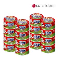 유니참 긴노스푼 캔 (참치&가다랑어포) 70G 16캔/고양이 간식, 단품