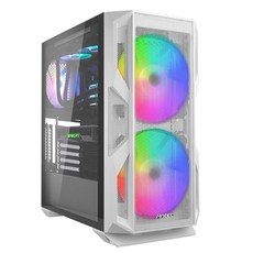 PC케이스 미들타워 NX800 RGB MESH 강화유리(화이트)