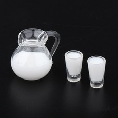 QDY 인형 집 미니어처 컵 인형 우유 병 인도 부엌 음식
