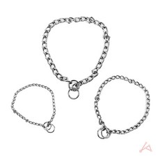 오늘그냥 훈련용 목줄 교육용 체인목줄 반려견 산책 초크 목걸이 체인, 3.0mm 55cm, 1개