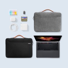 탐탁 A22 노트북/태블릿 케이스 파우치(블랙/그레이/핑크), 그레이