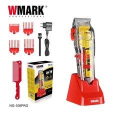 코털제거기 정리기 면도기 깍기 잔털 WMARK 투명 오일 헤드 전기 클리퍼 NG-108PRO 충전, 01 빨간_06 KR
