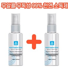 달리 안전한 천연 뿌리는 손소독제 손세정제 1+1, 6개, 100ml