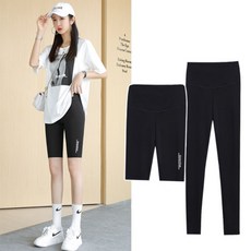 [숏+롱세트] 여성 5부 9부 바이크쇼츠 레깅스 반바지 1+1