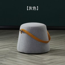 디딤대 HOXNE쇼파 밟고올라가는스툴 심플 모던 낱개 작은쇼파 가정용 침실 원형 의자 쇼파 발매트, T03-그레이