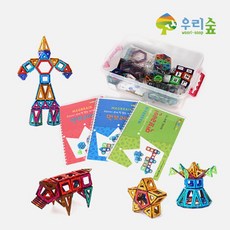 두뇌발달 유아교구 조형자석블록 toddler 호기심유발 추리력향상 창의융합 인지능력 수학적사고 무한상상