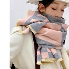 버버리울캐시미어숄핑크