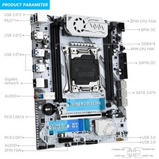 메인보드 MACHINIST K9 X99 마더보드 세트 Lga 2011-3 키트 Xeon E5 2682 V4 CPU 프로세서 2*16 32GB DDR4 ECC 램 메모리 Nvme, [01] 마더 보드 + CPU + RAM, 01 마더 보드 + CPU + RAM