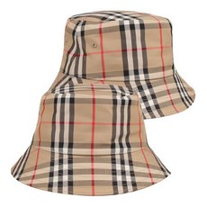 버버리 [버버리] 빈티지 체크 테크니컬 코튼 버킷햇 8026927